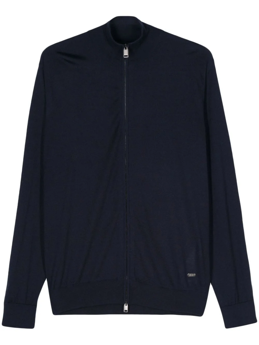 logo-plaque zipped jumper - 1