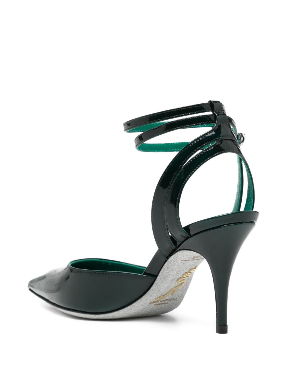 80mm leather pumps - 3