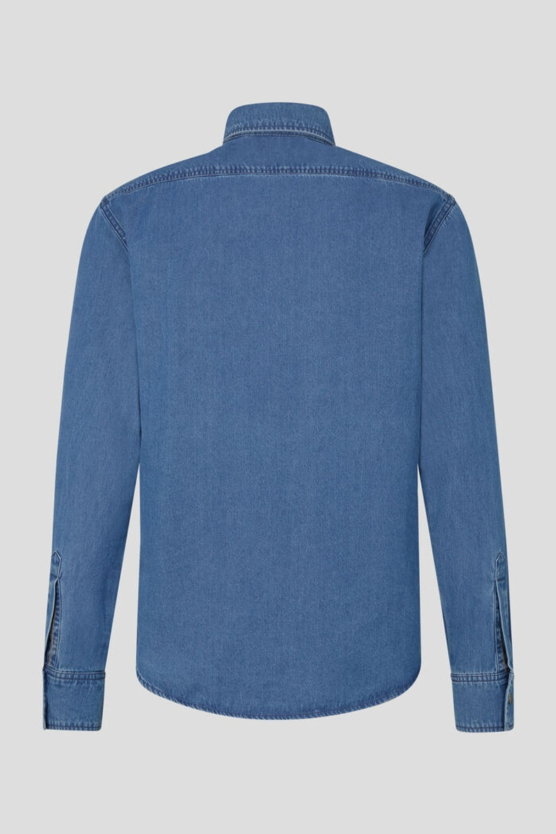 BOGNER Dean Denim shirt in Blue outlook