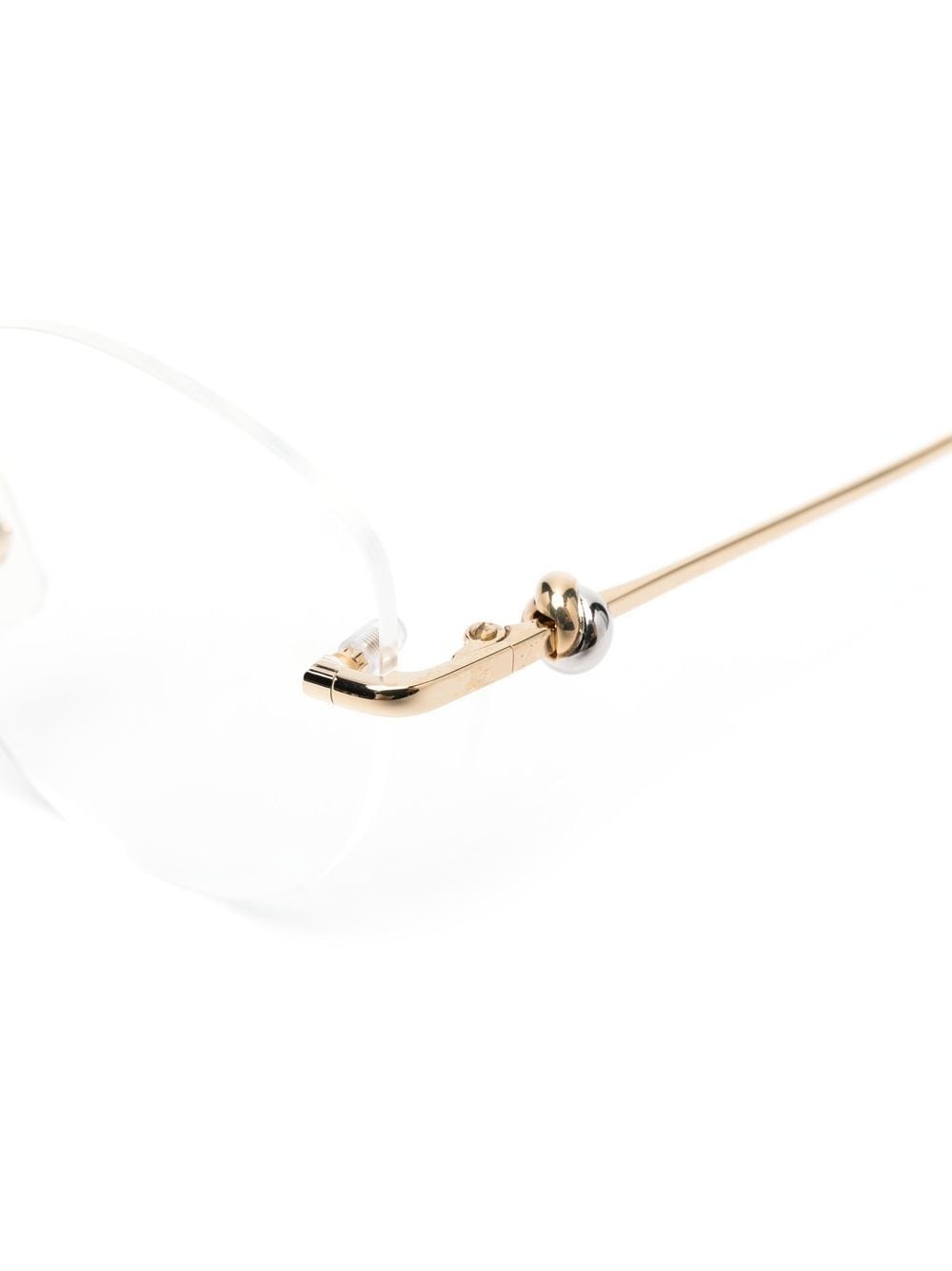 round rimless optical glasses - 3