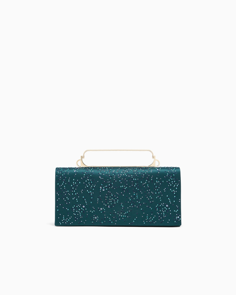 SATIN AND RHINESTONE CLUTCH BAG 1
