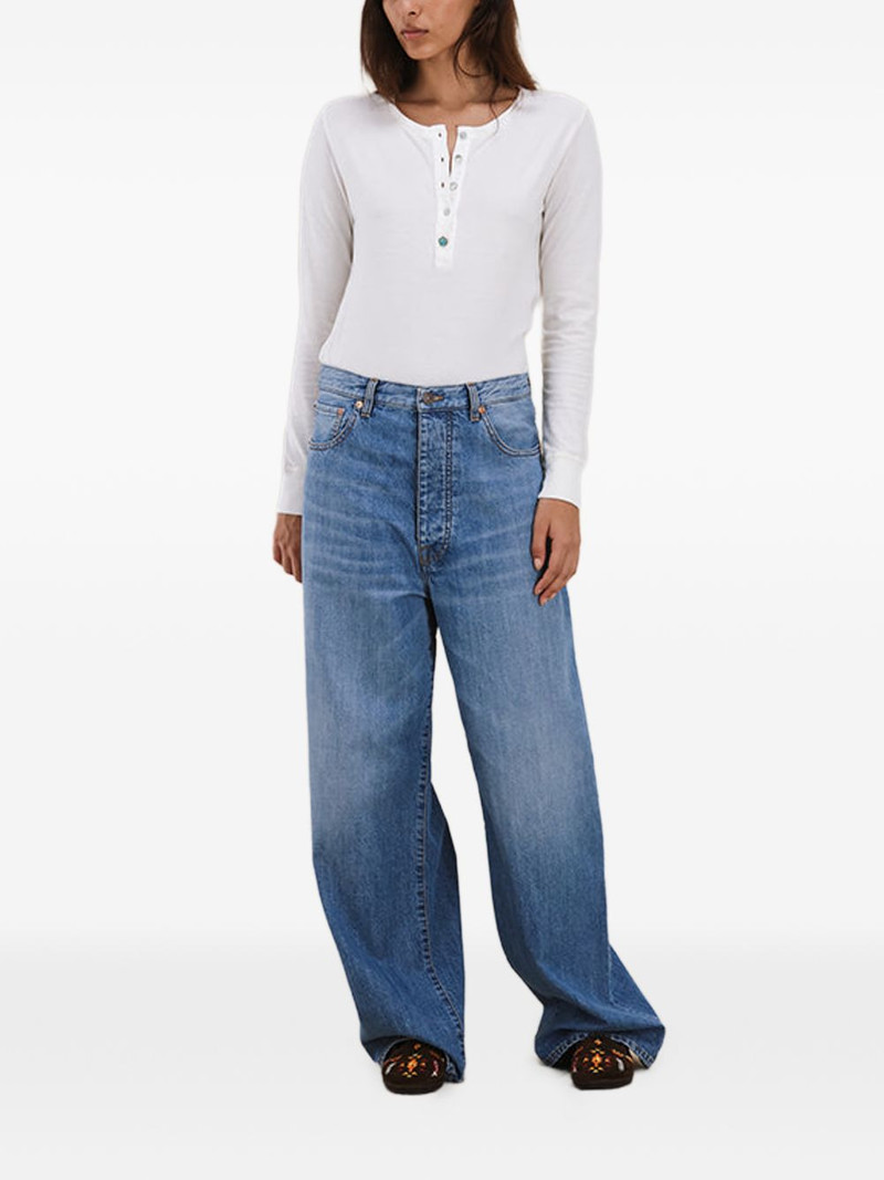 FORTELA Jaron embroidered baggy jeans outlook