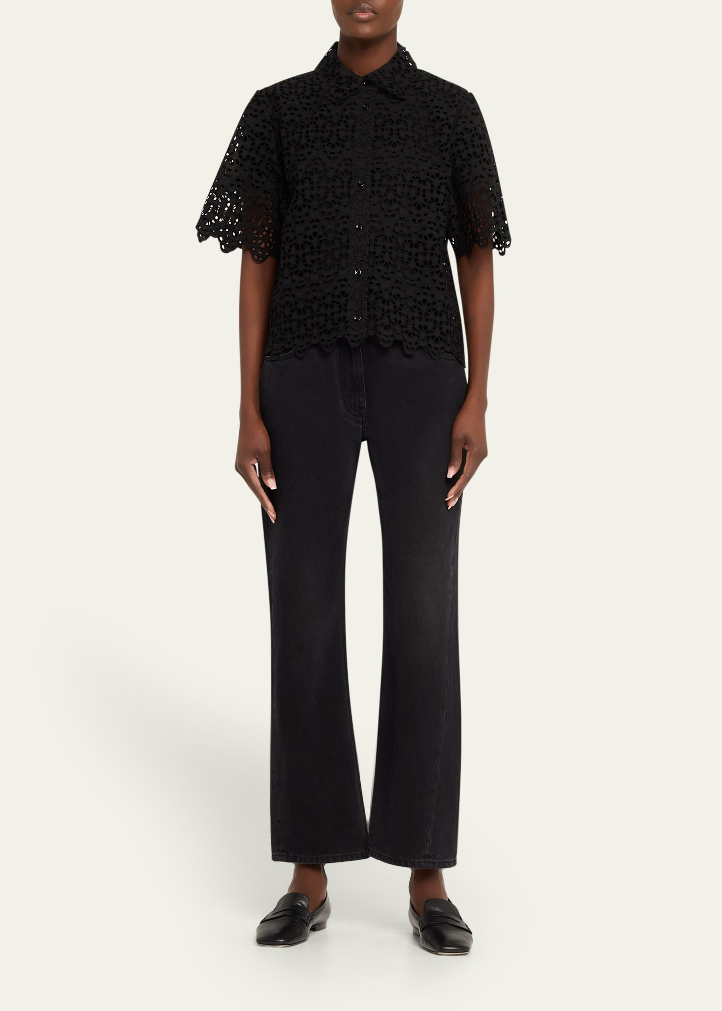 The Deco Eyelet Top - 2