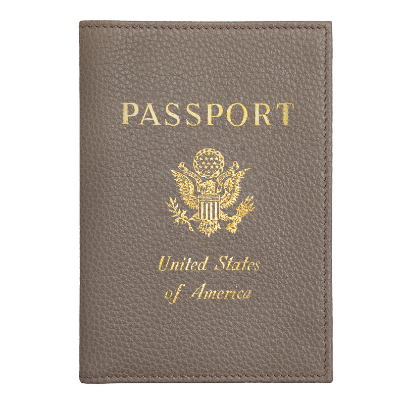 Le Foulonné Passport cover Turtledove - Leather 1