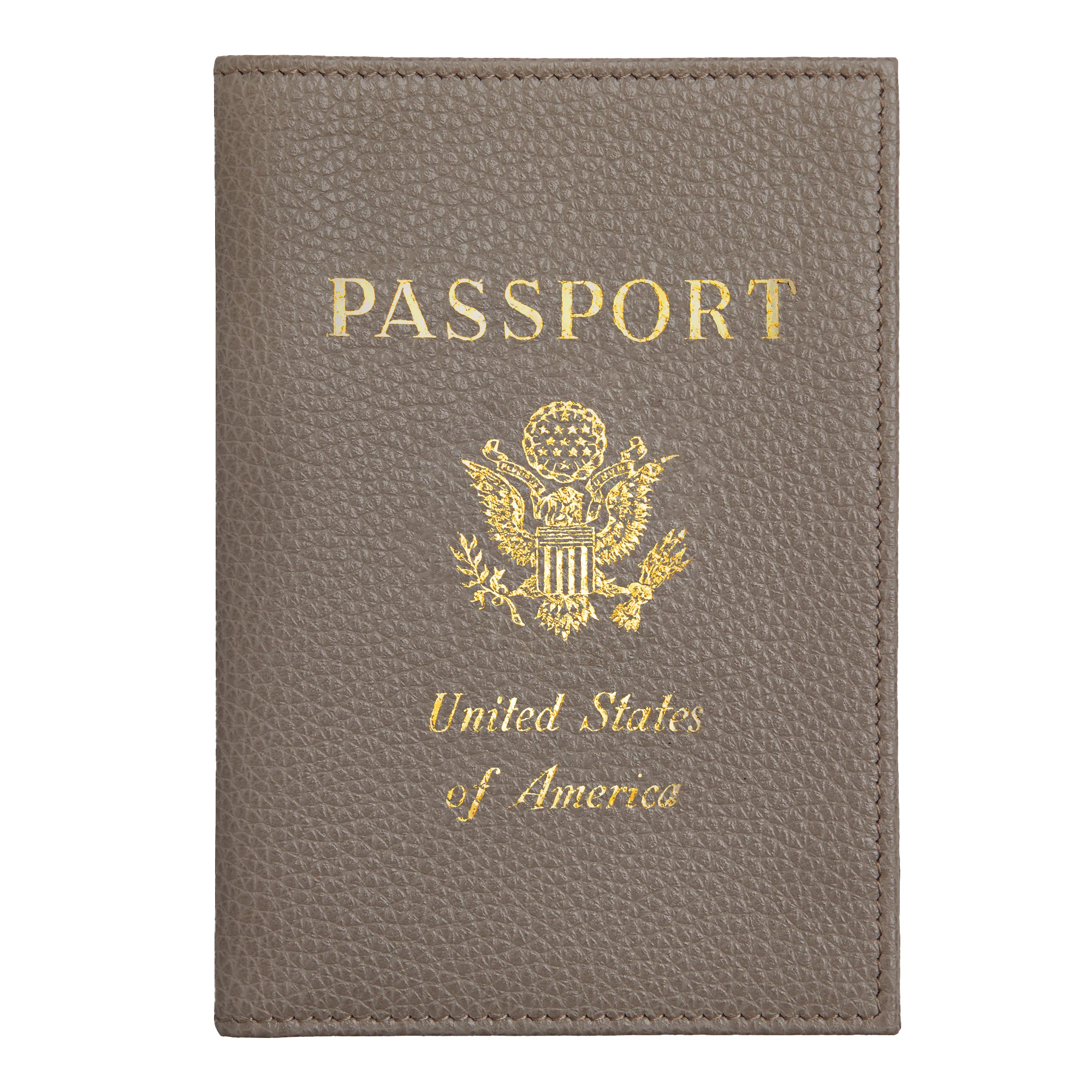 Le Foulonné Passport cover Turtledove - Leather - 1