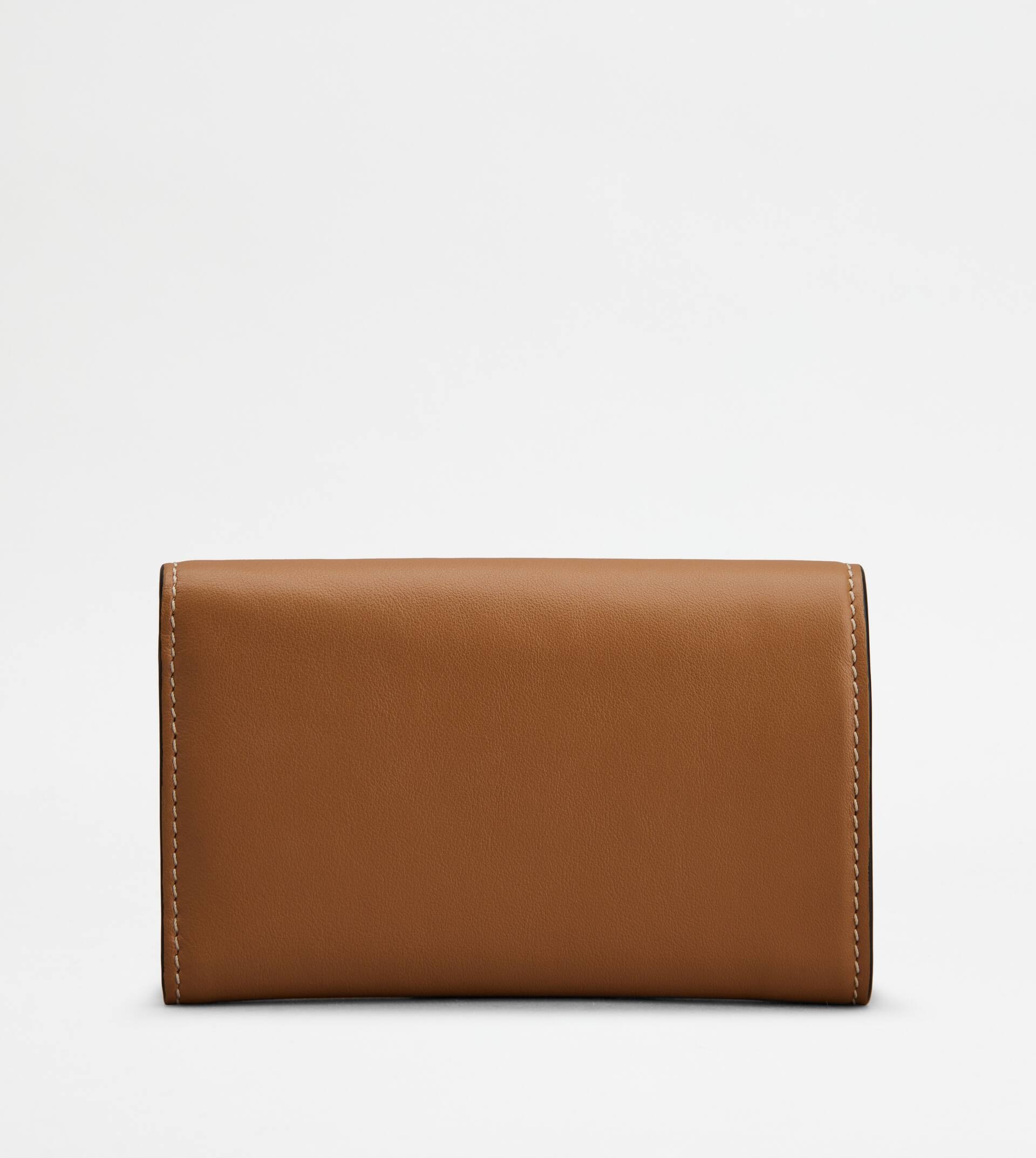 KATE WALLET IN LEATHER MEDIUM - BROWN - 3