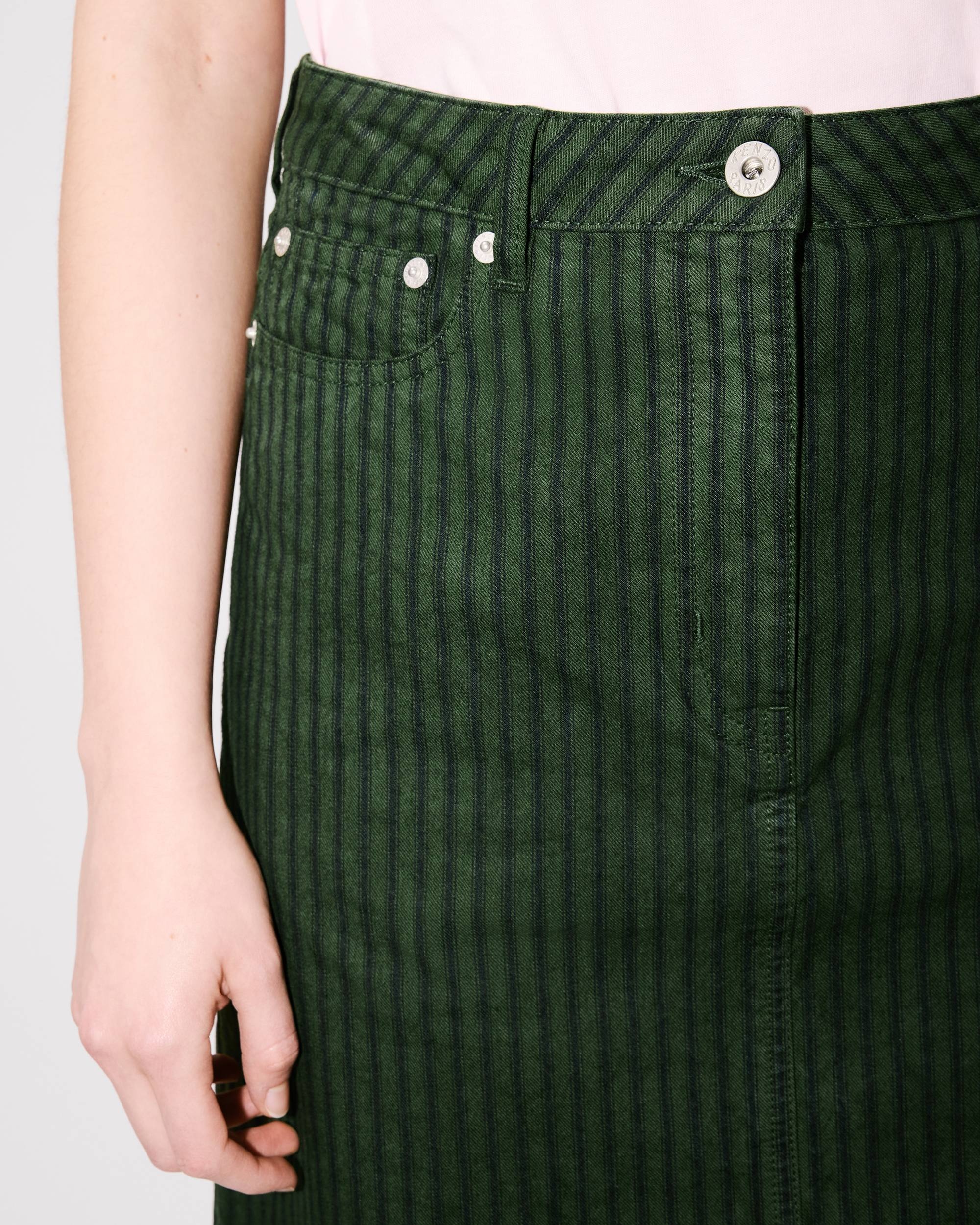 'KENZO Coast Lines' skirt in Japanese denim - 6