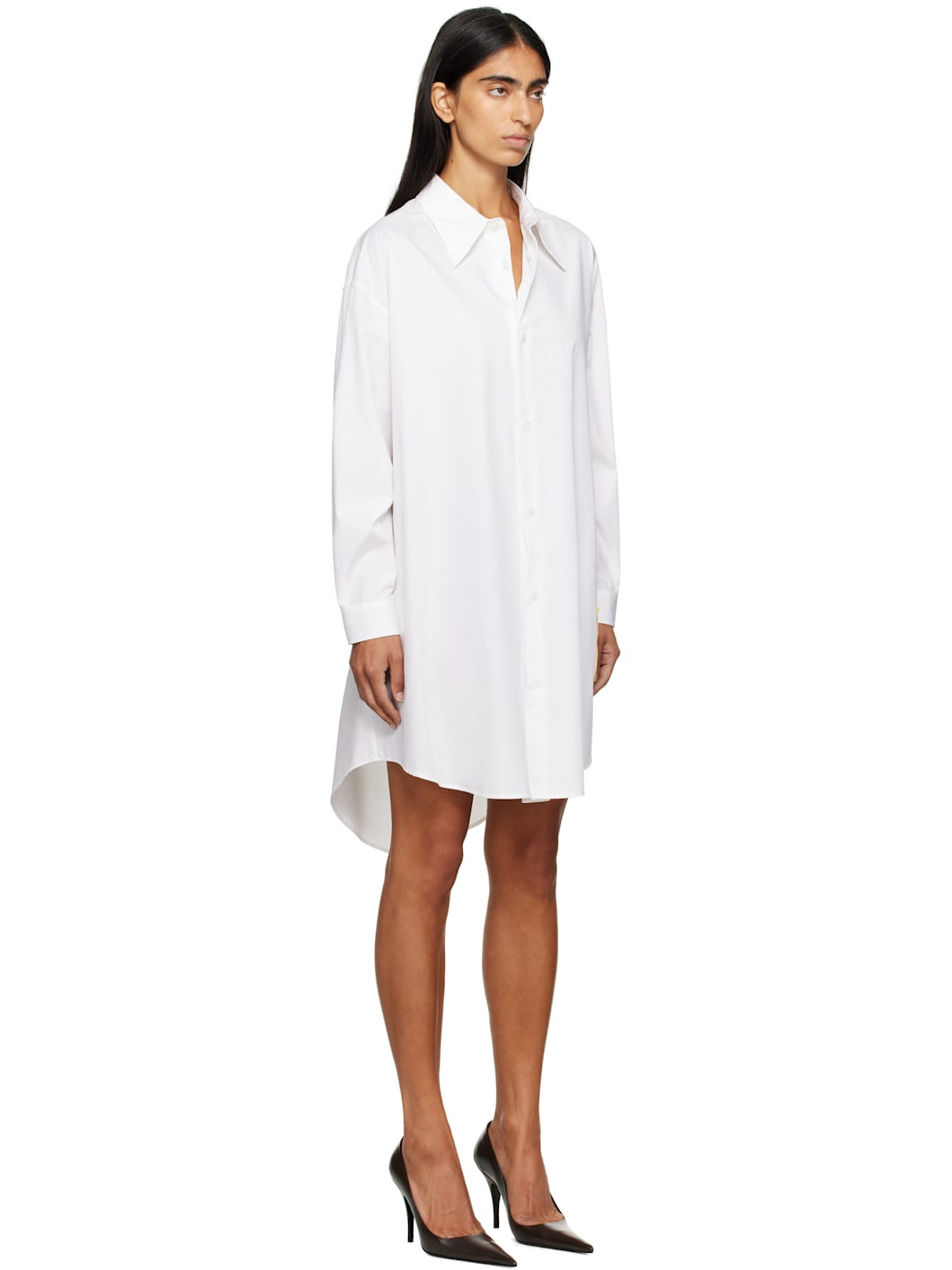 White Shirt Minidress - 2