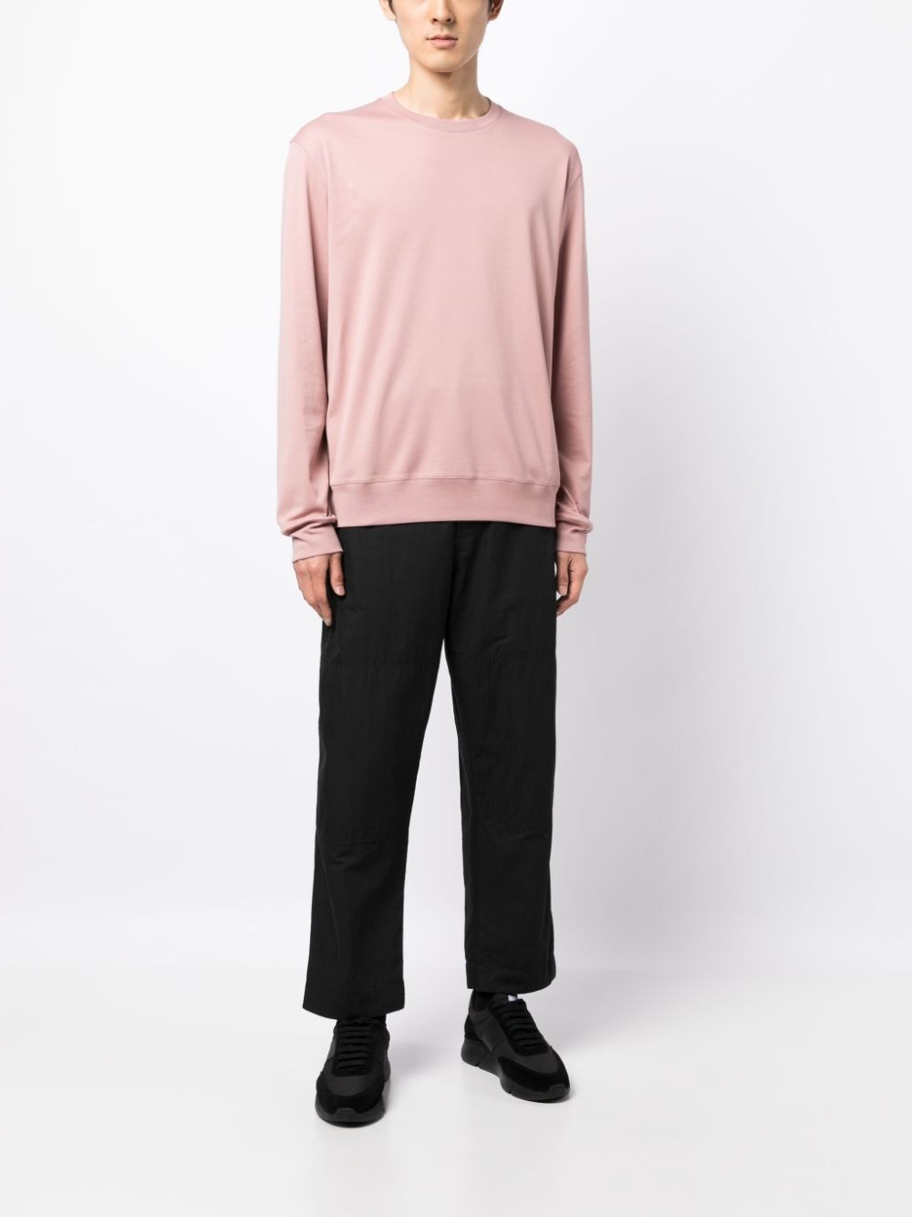 long-sleeved cotton sweatshirt - 2