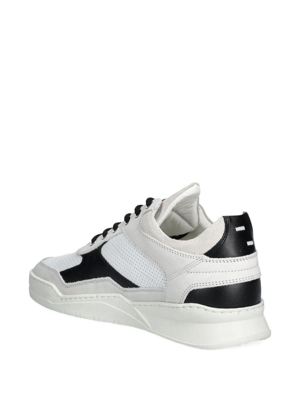 leather-panelled sneakers - 3