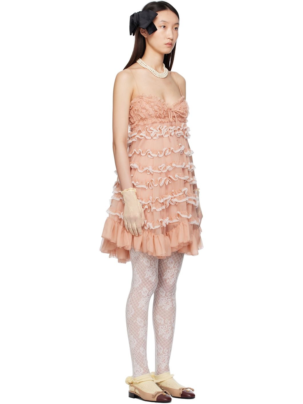 Pink Chiffon Minidress - 2