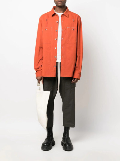 Rick Owens DRKSHDW cotton-blend shirt jacket outlook