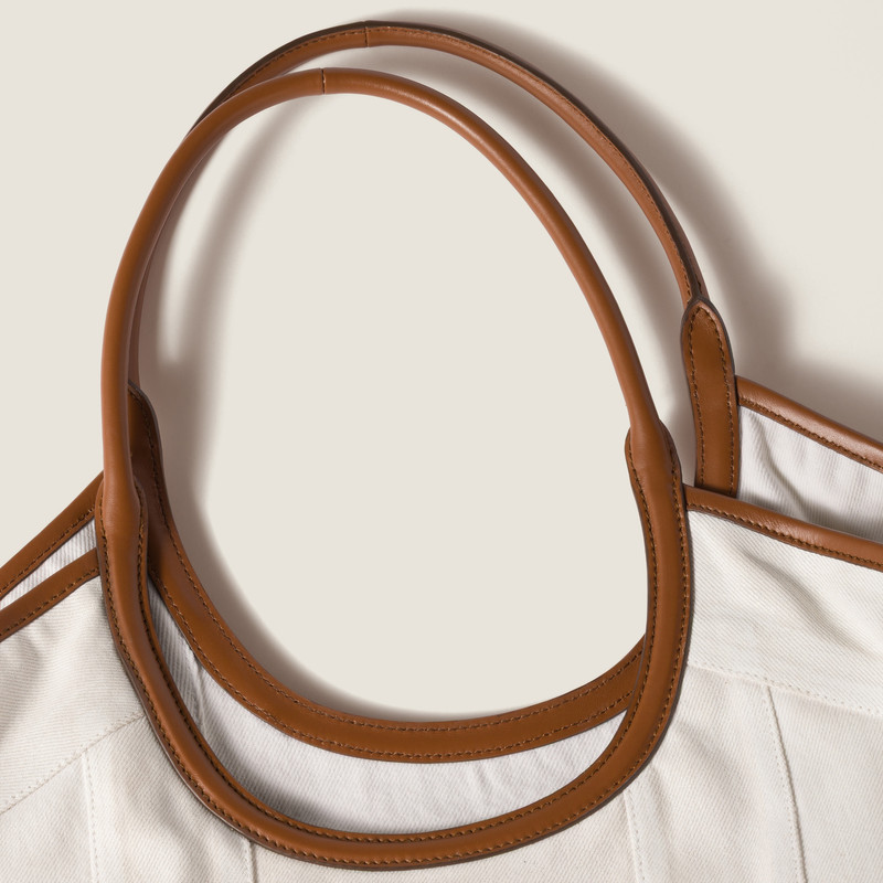 IVY denim patchwork tote bag 5