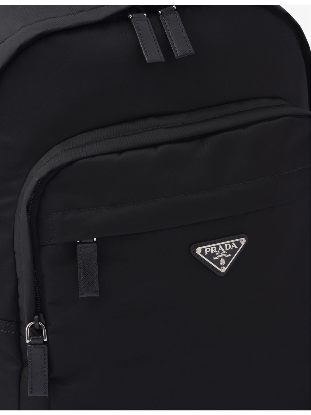 Re-Nylon recycled-nylon and leather backpack - 5