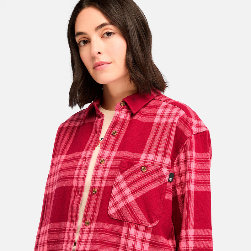 Women's Midweight Flannel Pocket Shirt 7