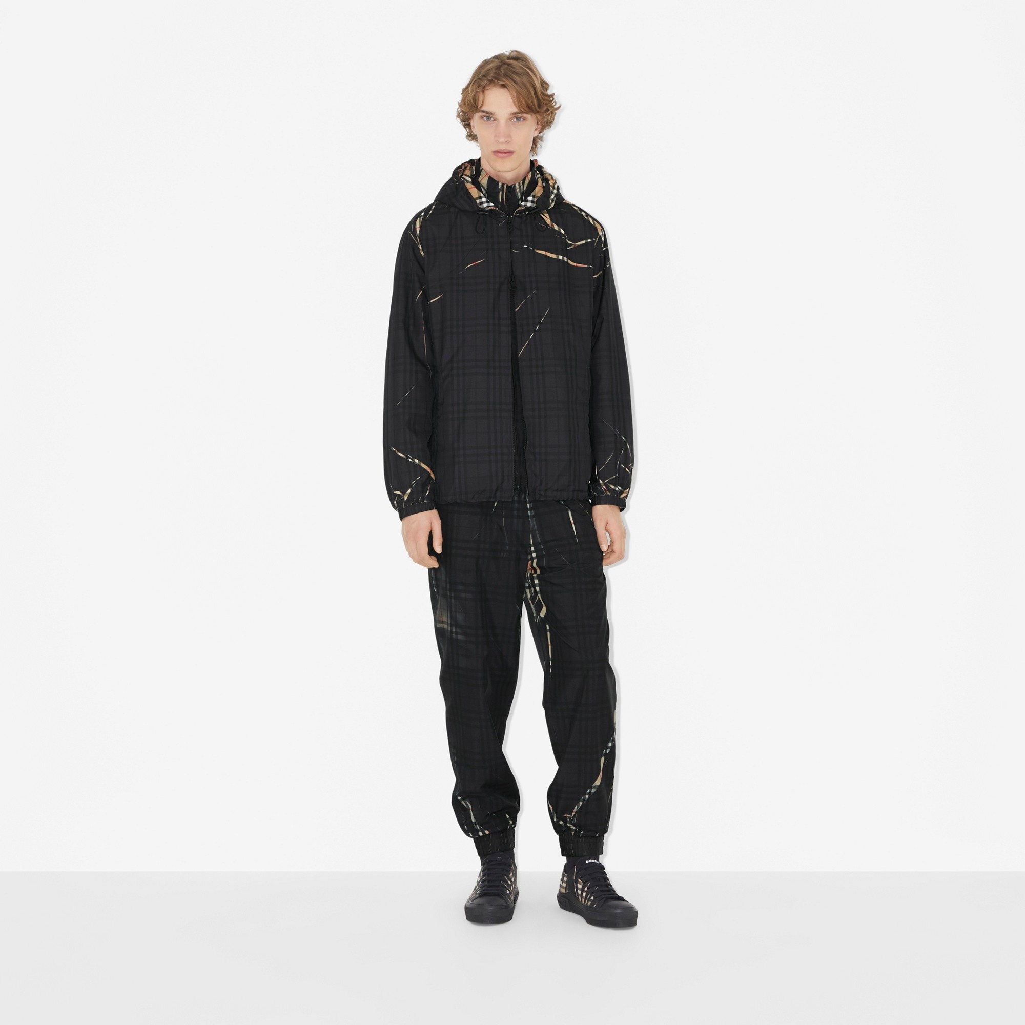 Sliced Check Jogging Pants - 2