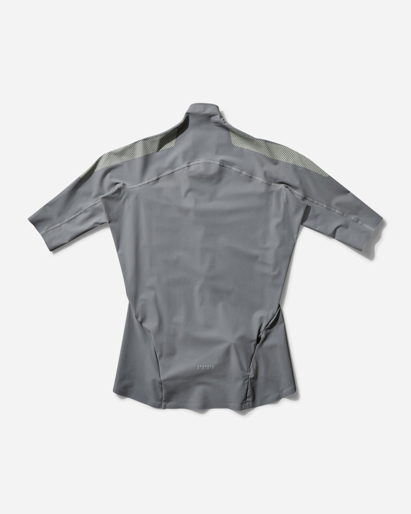 JOHANNA PARV Women's Zip Top Grey / Lime Cream outlook