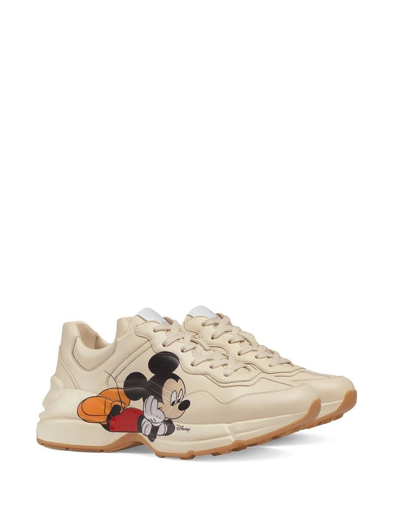 GUCCI x Disney Rhyton leather sneakers outlook
