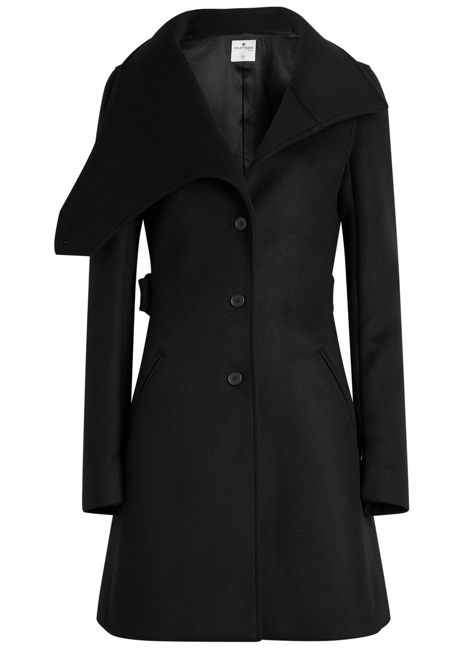 Courrèges Heritage Belted Wool and Silk-blend Coat - 1