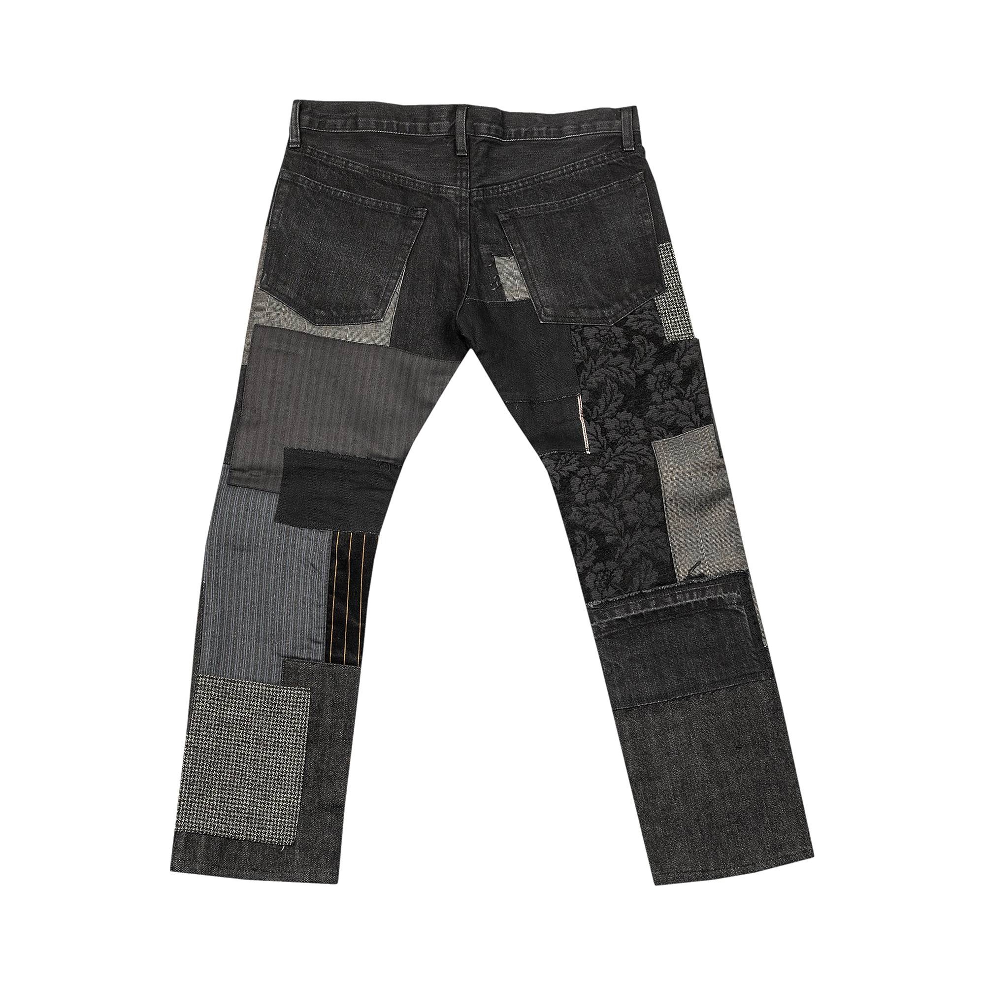 Junya Watanabe Patchwork Denim Trouser 'Black' - 2