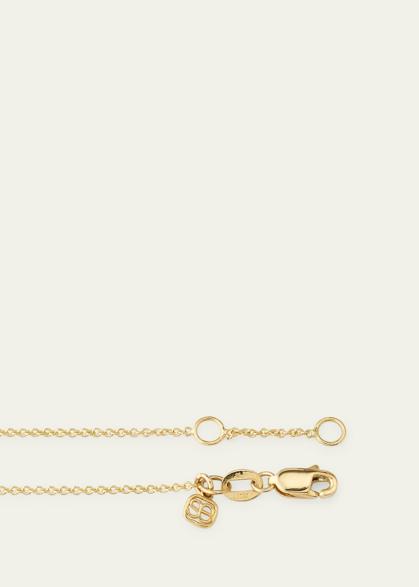 14K Yellow Gold and Diamond Small Bezel Evil Eye Bracelet - 4