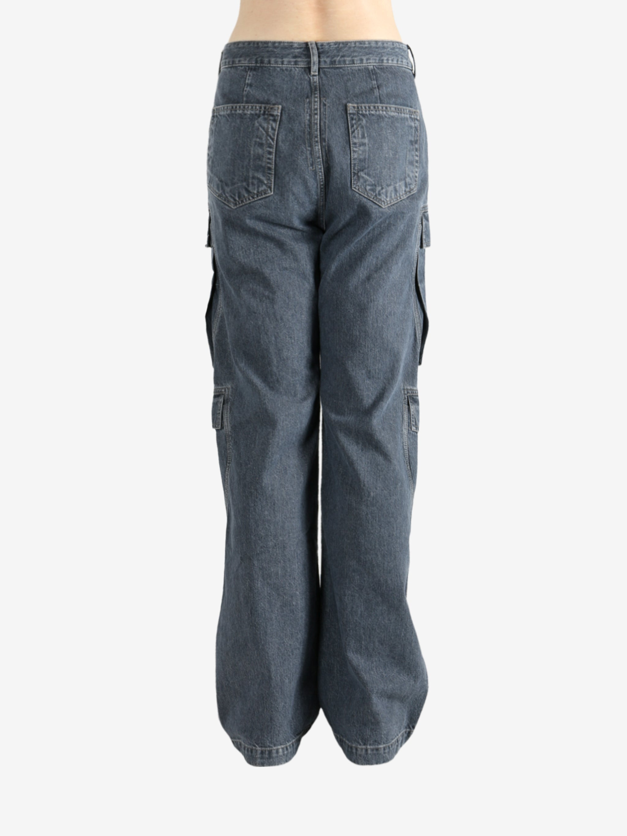 RICK OWENS DRKSHDW - Men Denim Double Cargo Jeans Pants - 3