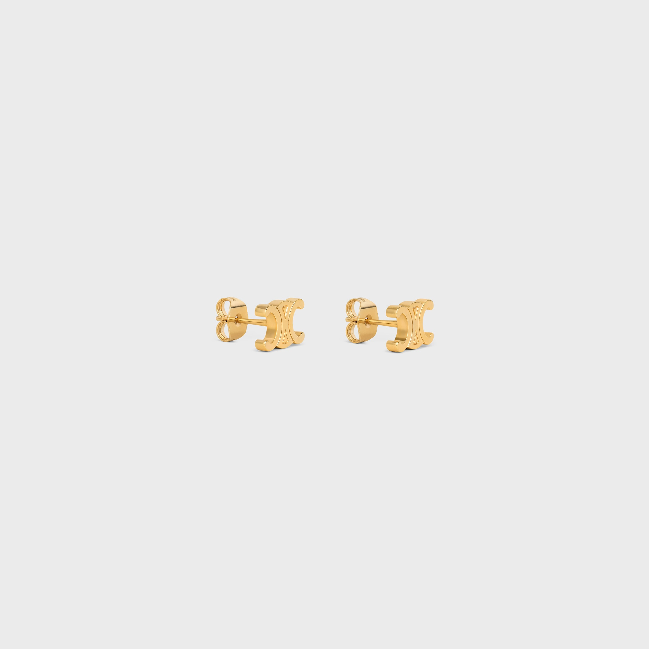 Triomphe Studs in Brass with Gold Finish - 2