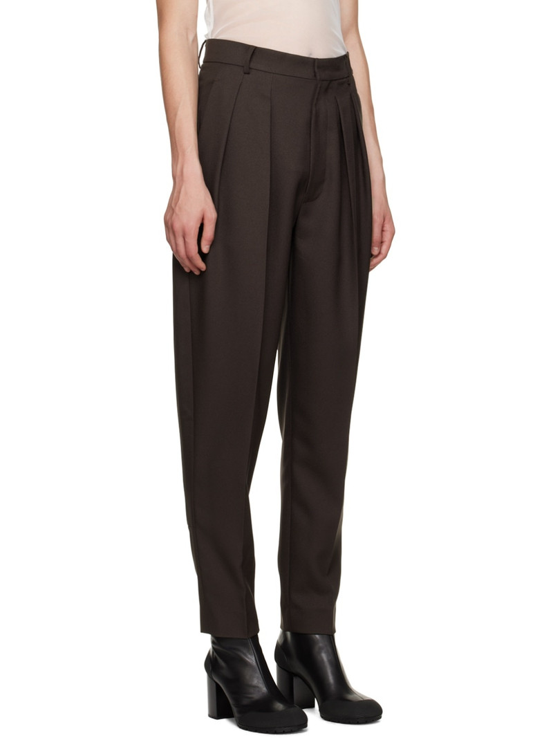 Brown Pleated Trousers 2