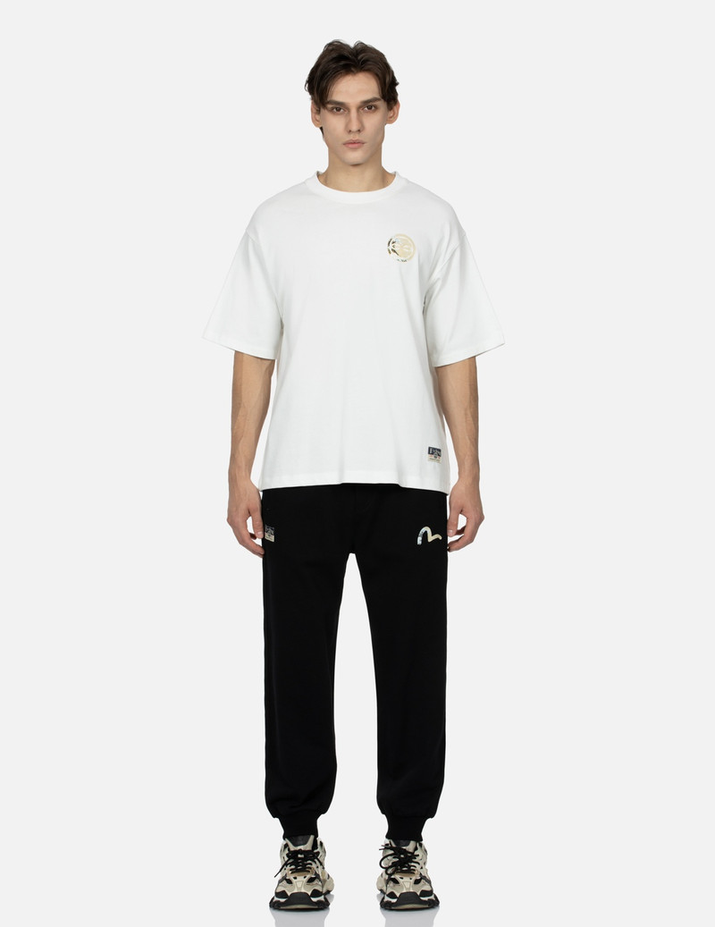 KAMON AND THE GREAT WAVE DAICOCK PRINT RELAX FIT SWEATPANTS 6