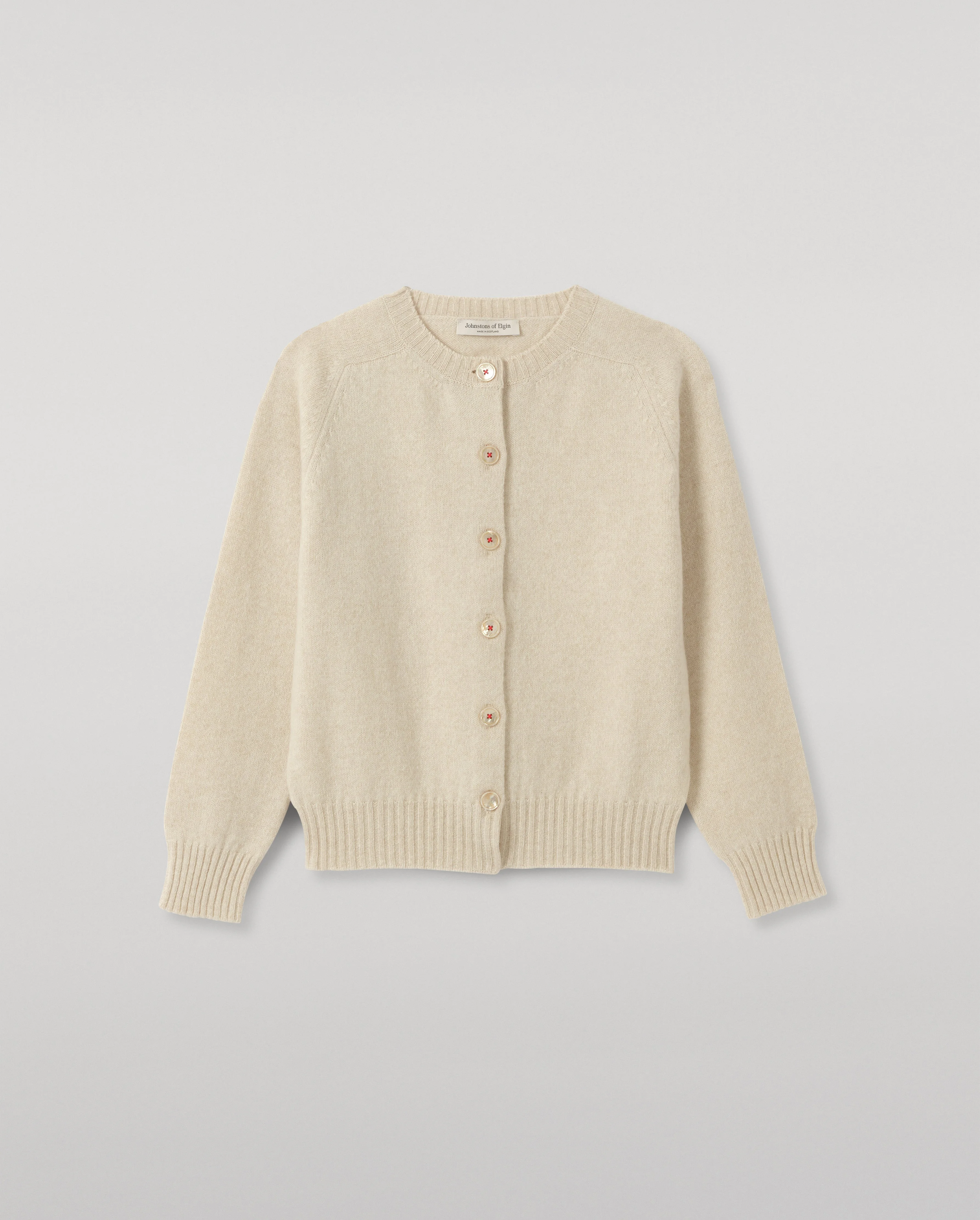 Blyth Natural Lambswool Cardigan - 1