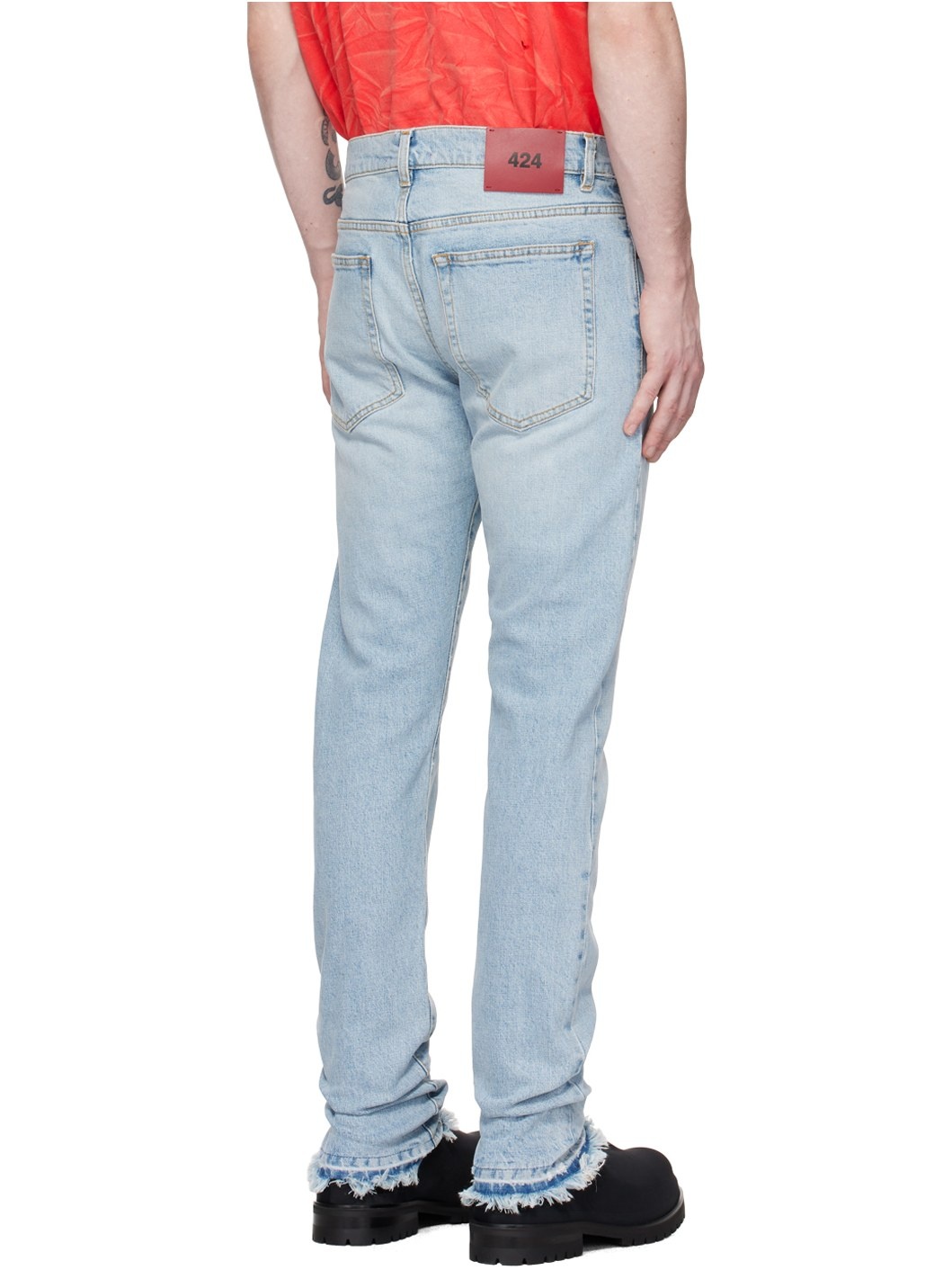 Blue Slim-Fit Jeans - 3