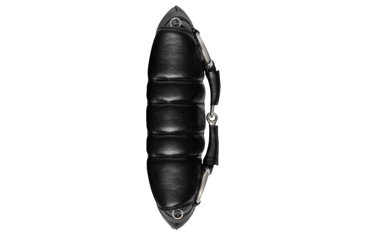 (WMNS) Gucci Horsebit Chain Medium Shoulder Bag 'Black' 764255-AACU1-1000 - 8
