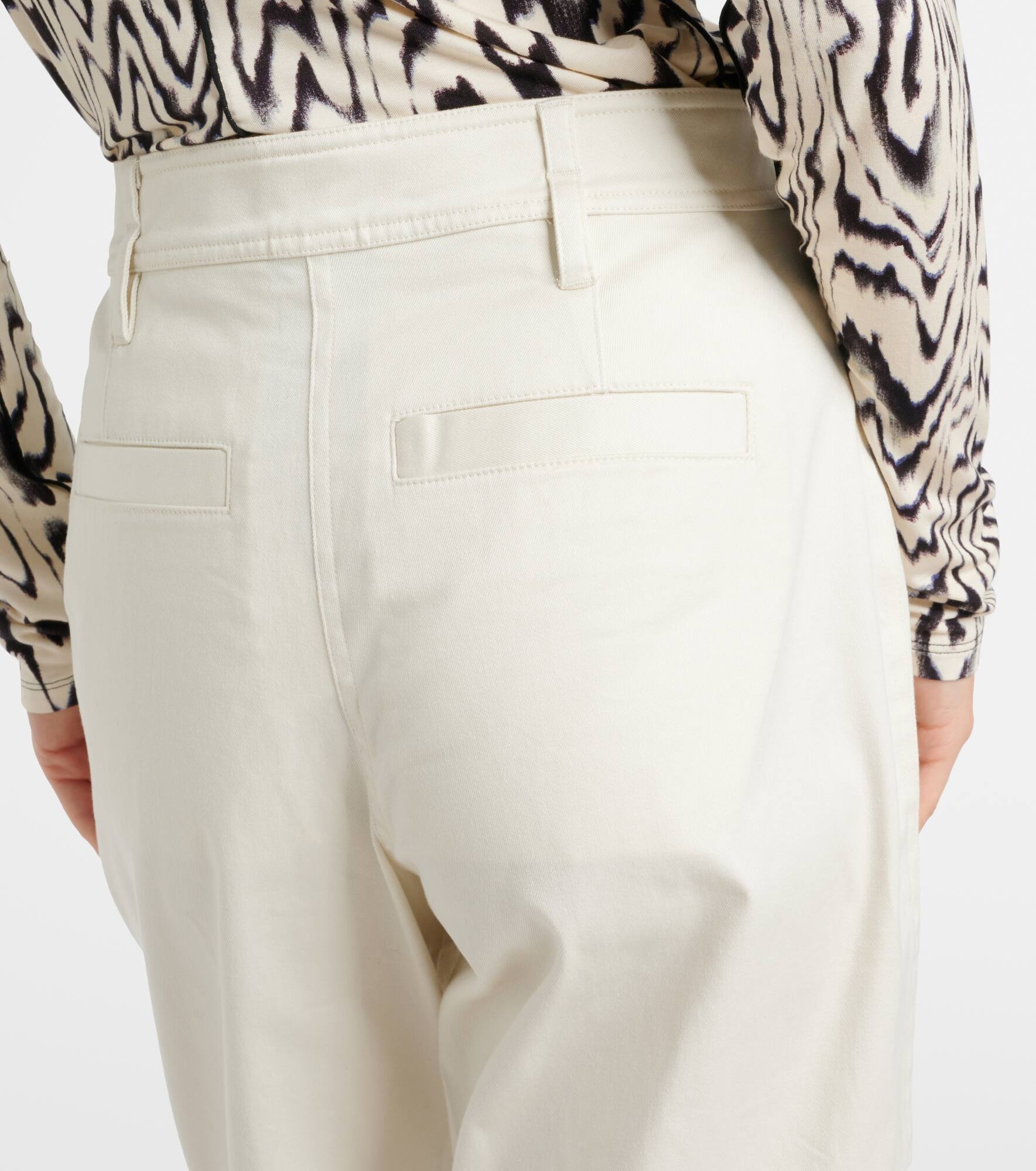 White Label Cait cotton-blend tapered pants - 6