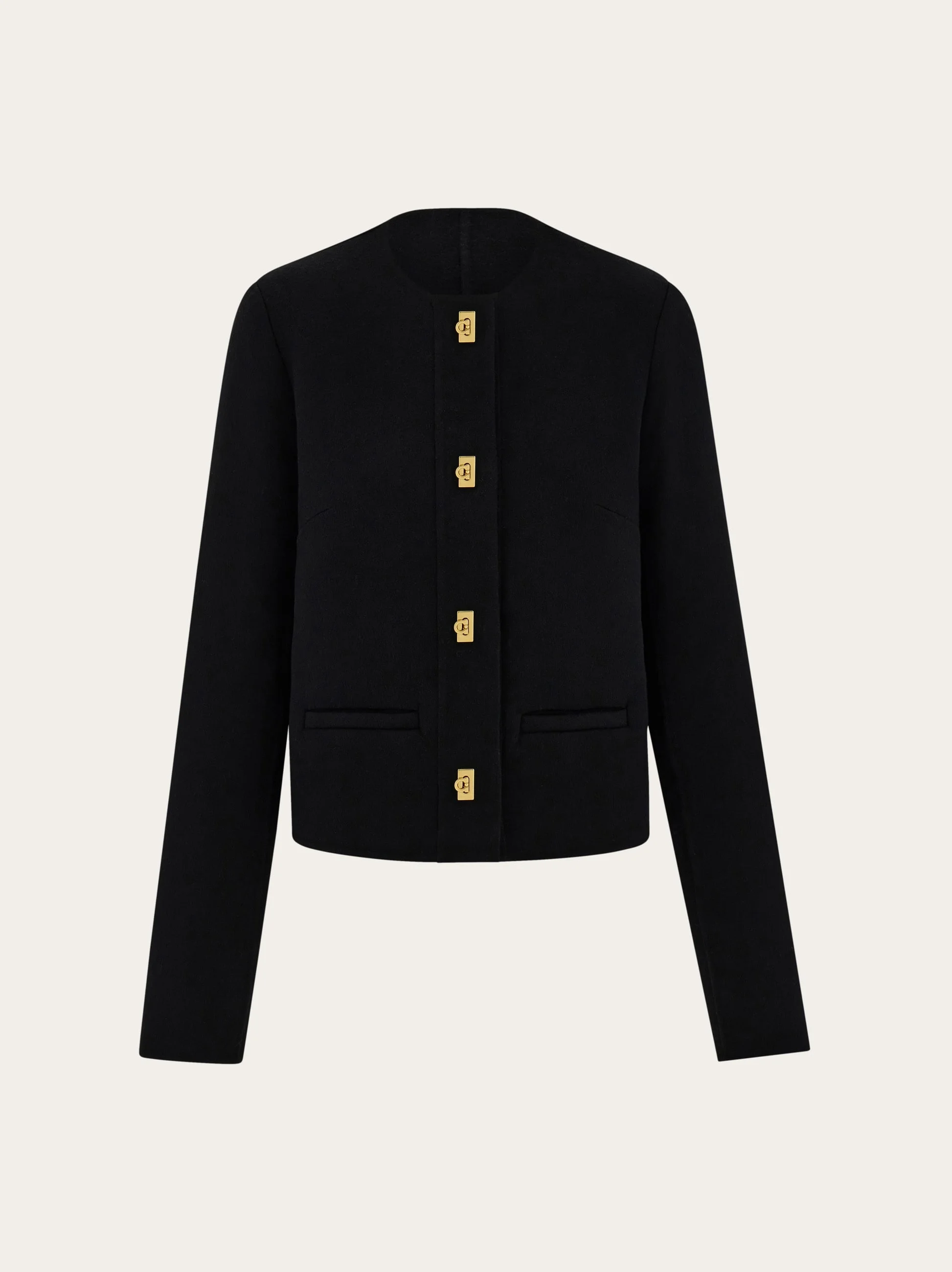 Wool and cashmere Gancini jacket - 1