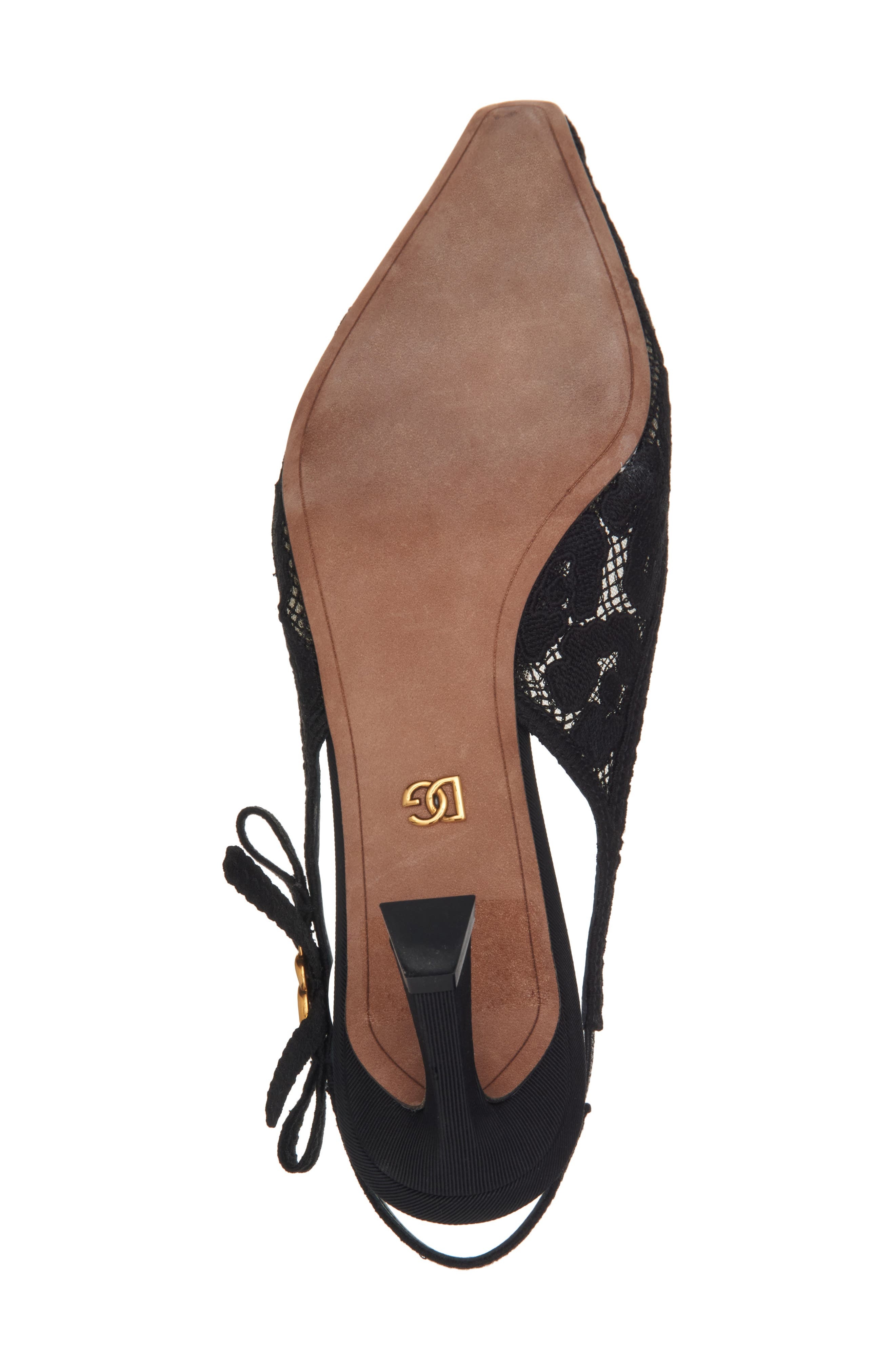 Dolce&Gabbana Lace Slingback Pump in Nero at Nordstrom - 6