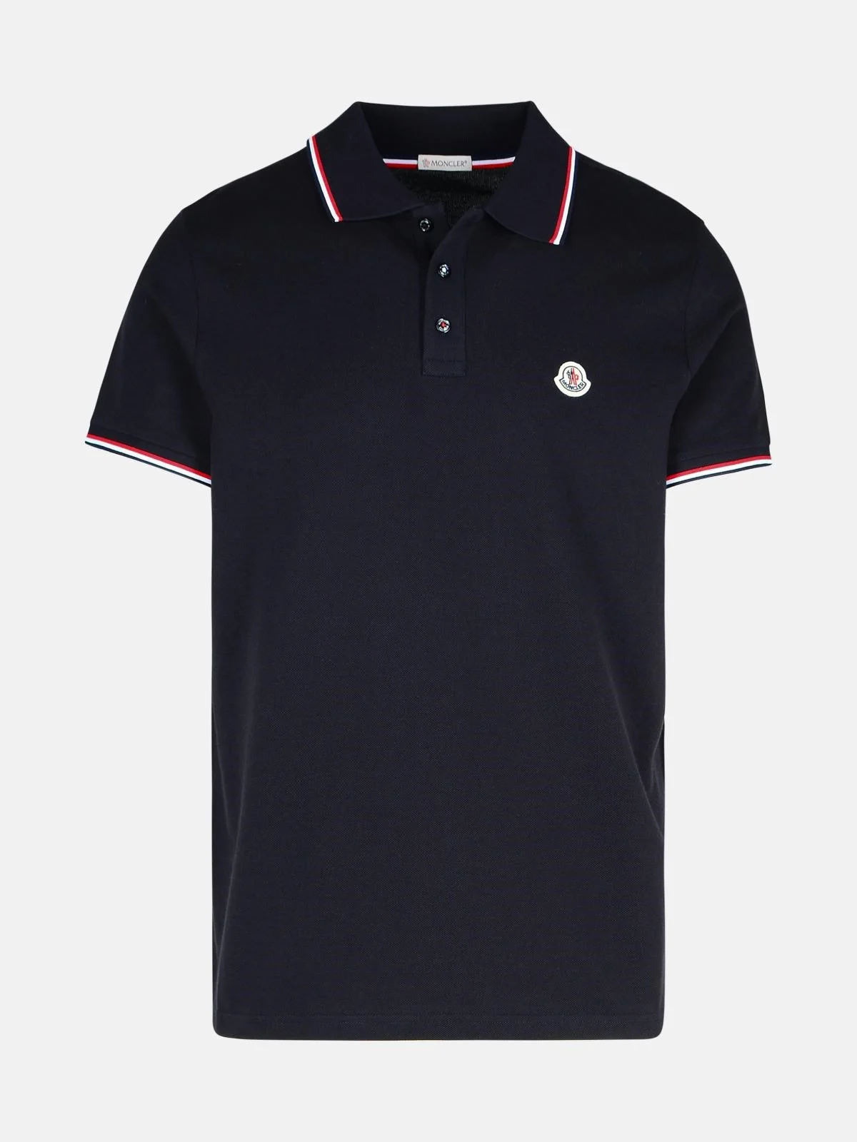 NAVY COTTON POLO SHIRT - 1