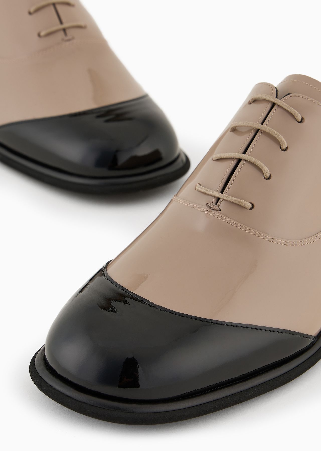 Patent-leather Derby shoes - 8
