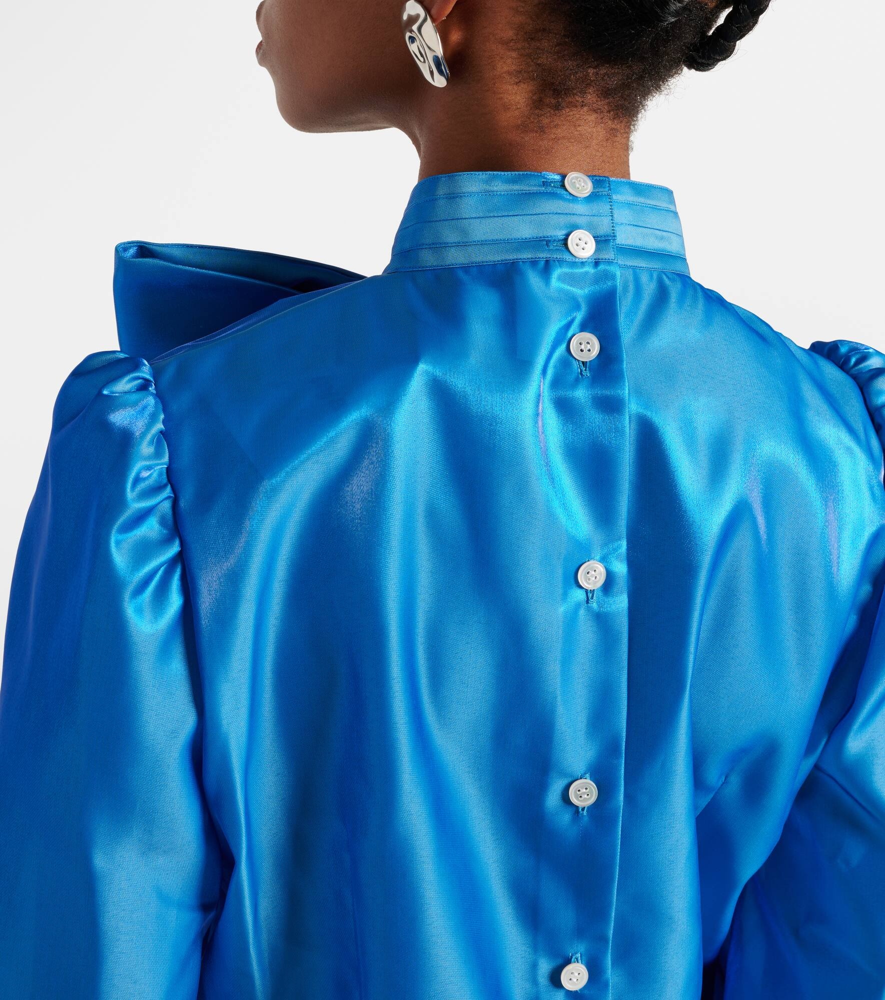 Bow-detail satin blouse - 6