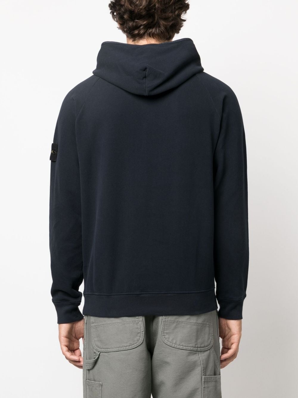 Compass-appliquÃ© cotton hoodie - 4