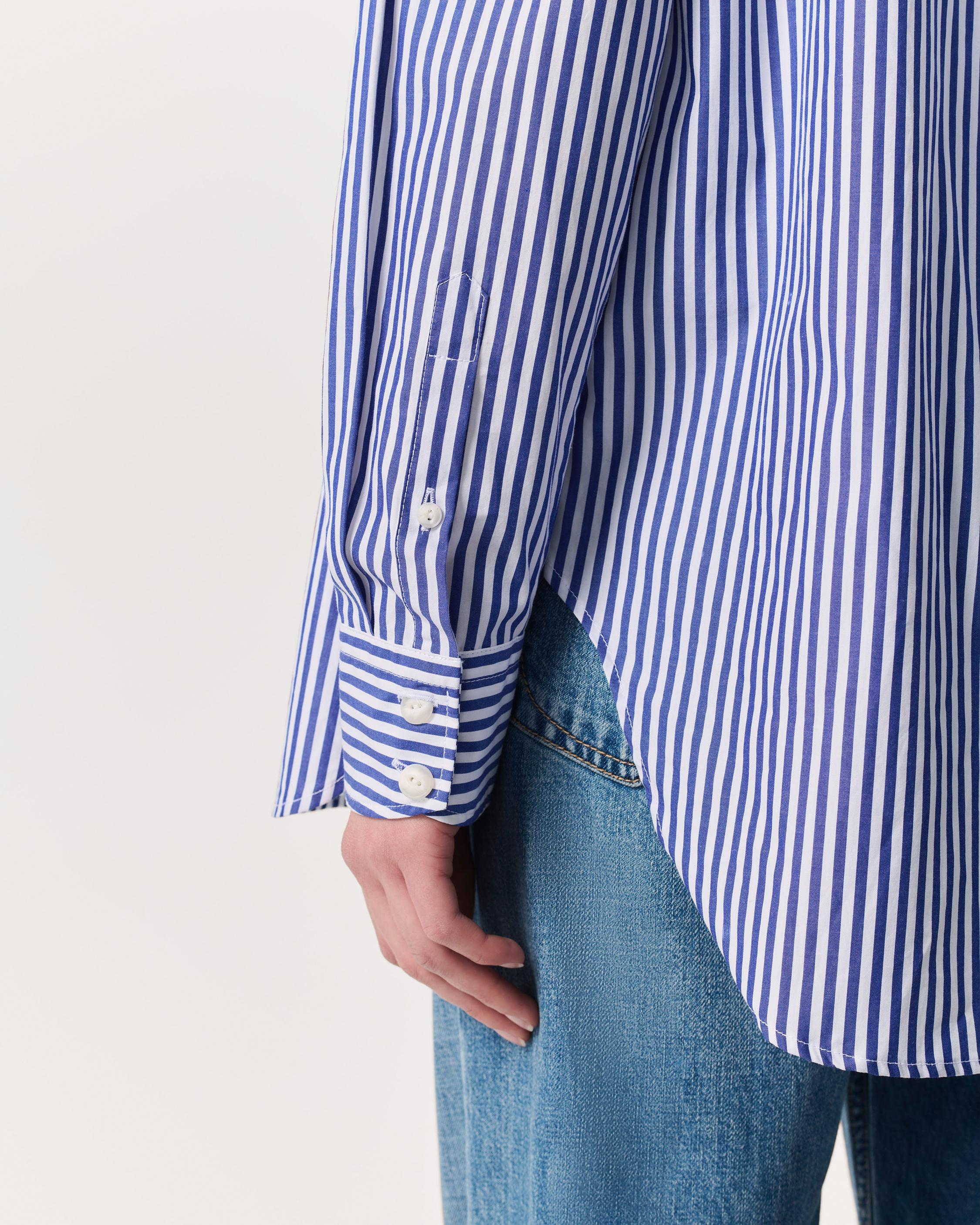 Maxine Poplin Stripe Shirt - 6