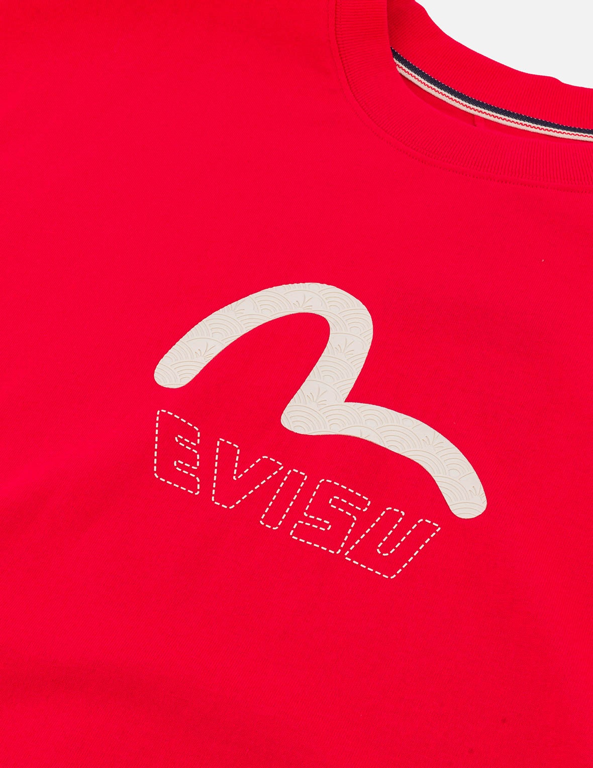 Seagull Print and Stitched Logo Embroidery Relax Fit T-shirt - 4