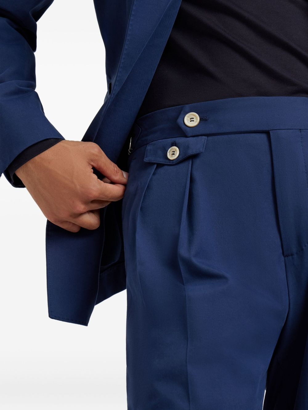 pleated-front tailored trousers - 5