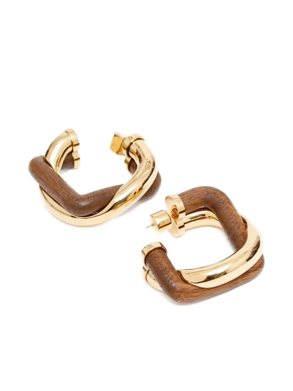 square hoop earrings - 2