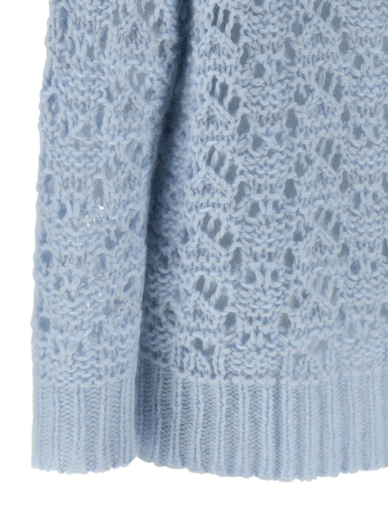 openwork crew-neck sweater 4