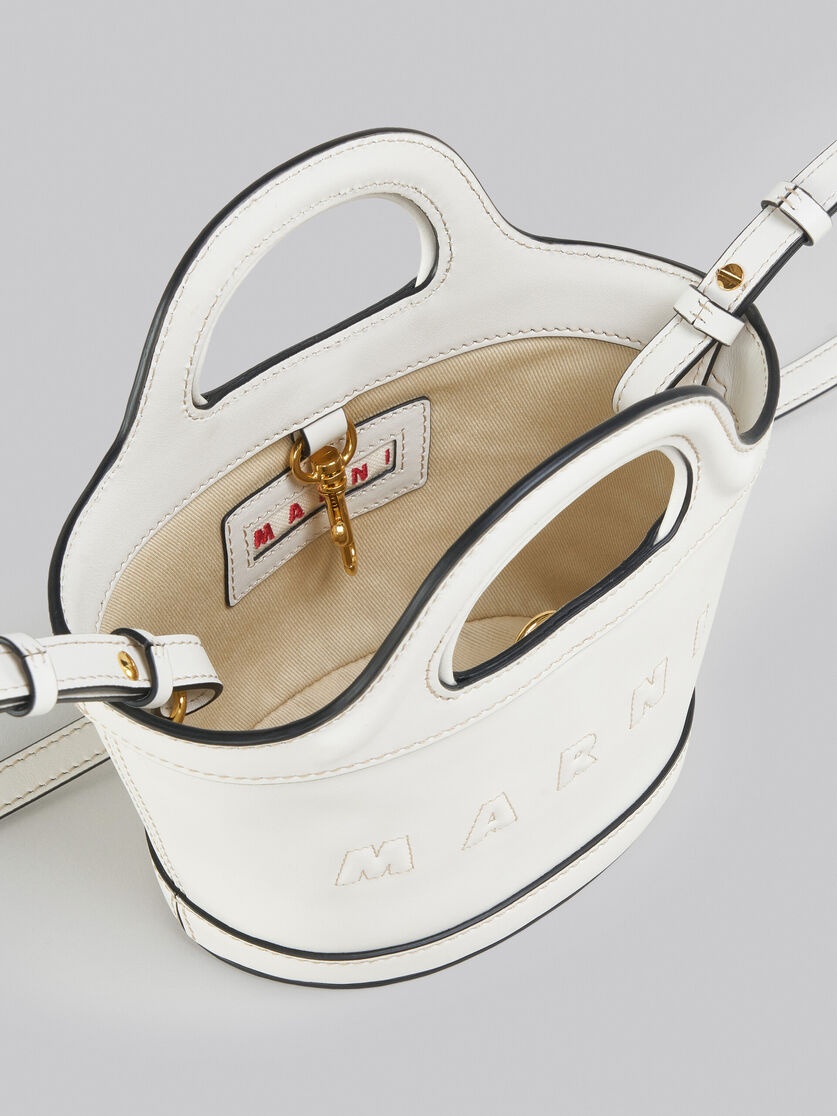 TROPICALIA MICRO BAG IN WHITE LEATHER - 3