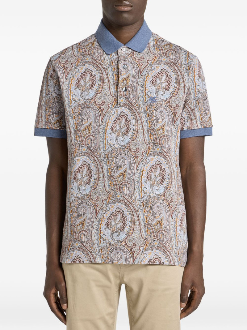 Etro piqué polo shirt outlook