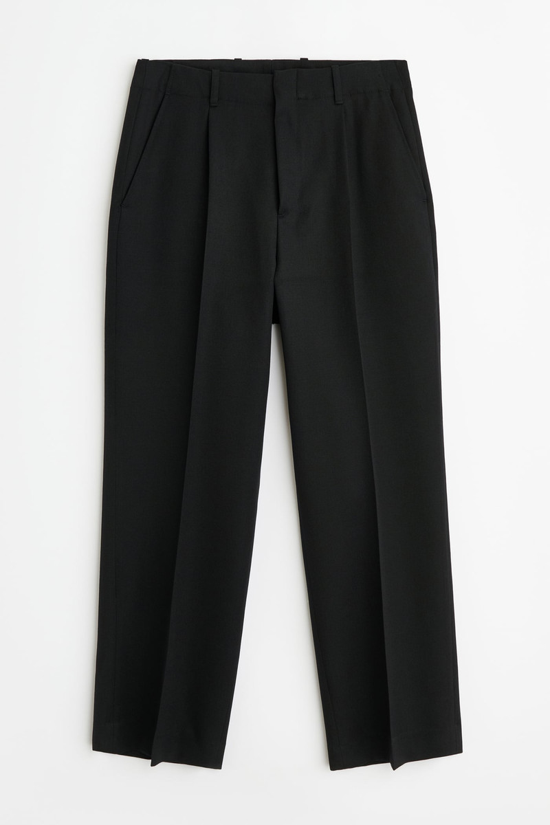 Borrowed Chino Coarse Black Gabardine 1