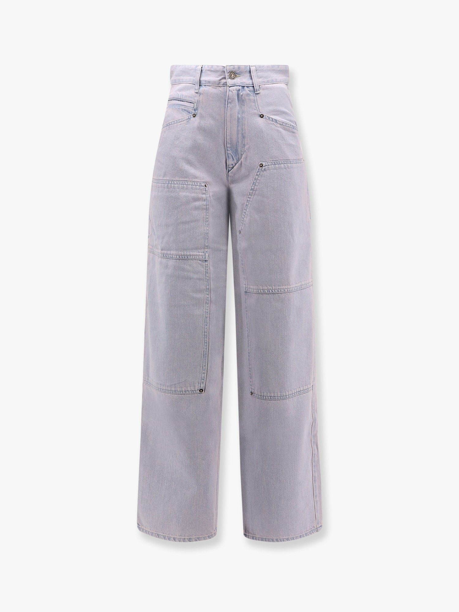 Marant Etoile Women Ophra Light Blue Cotton Jeans - 1