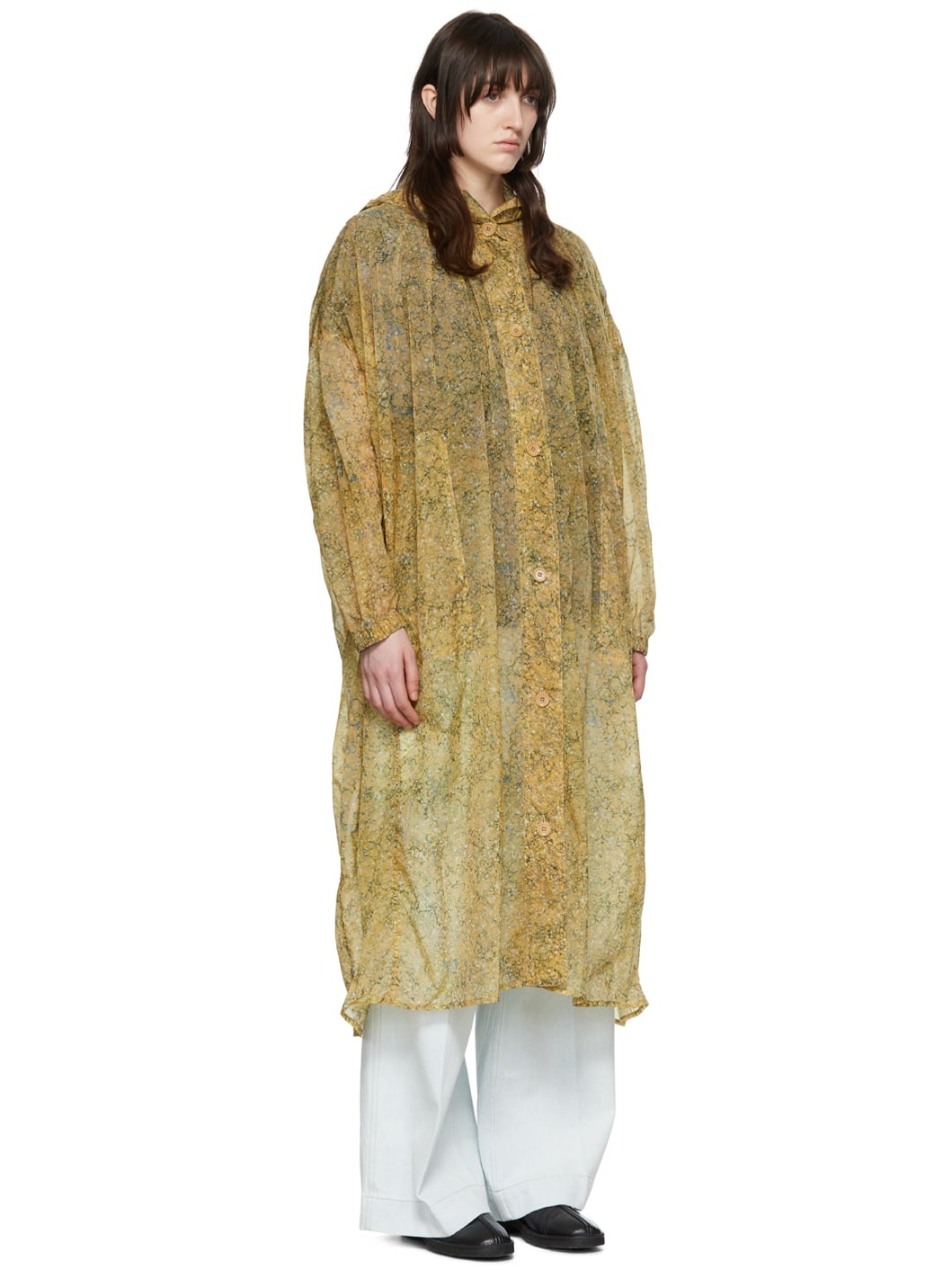 Yellow Nylon Coat - 2