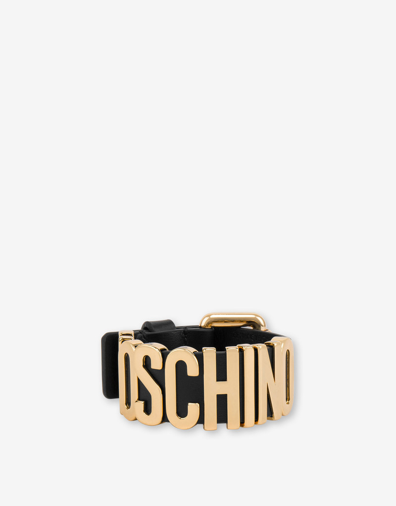 LETTERING LOGO CALFSKIN BRACELET 1
